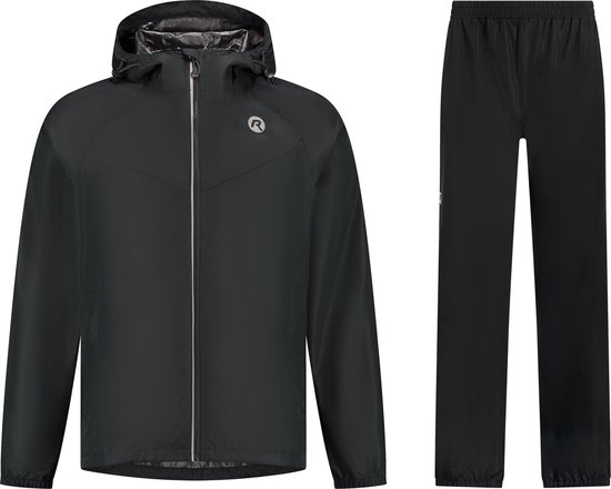 Rogelli Commuter Core Fiets Regenpak Dames en Heren - Waterdicht - Regenjas en Regenbroek - Zwart - Maat XL