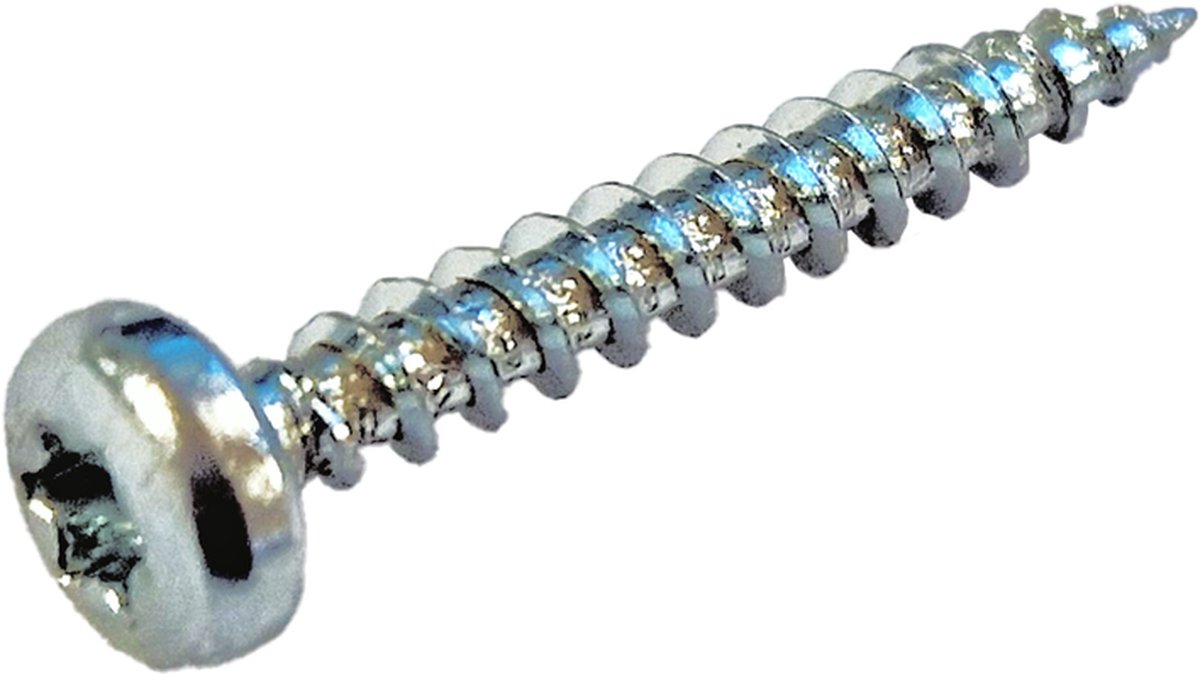 QZ Spaanplaatschroeven panhead 4.0 x 16 met Torx 20 Staal verzinkt