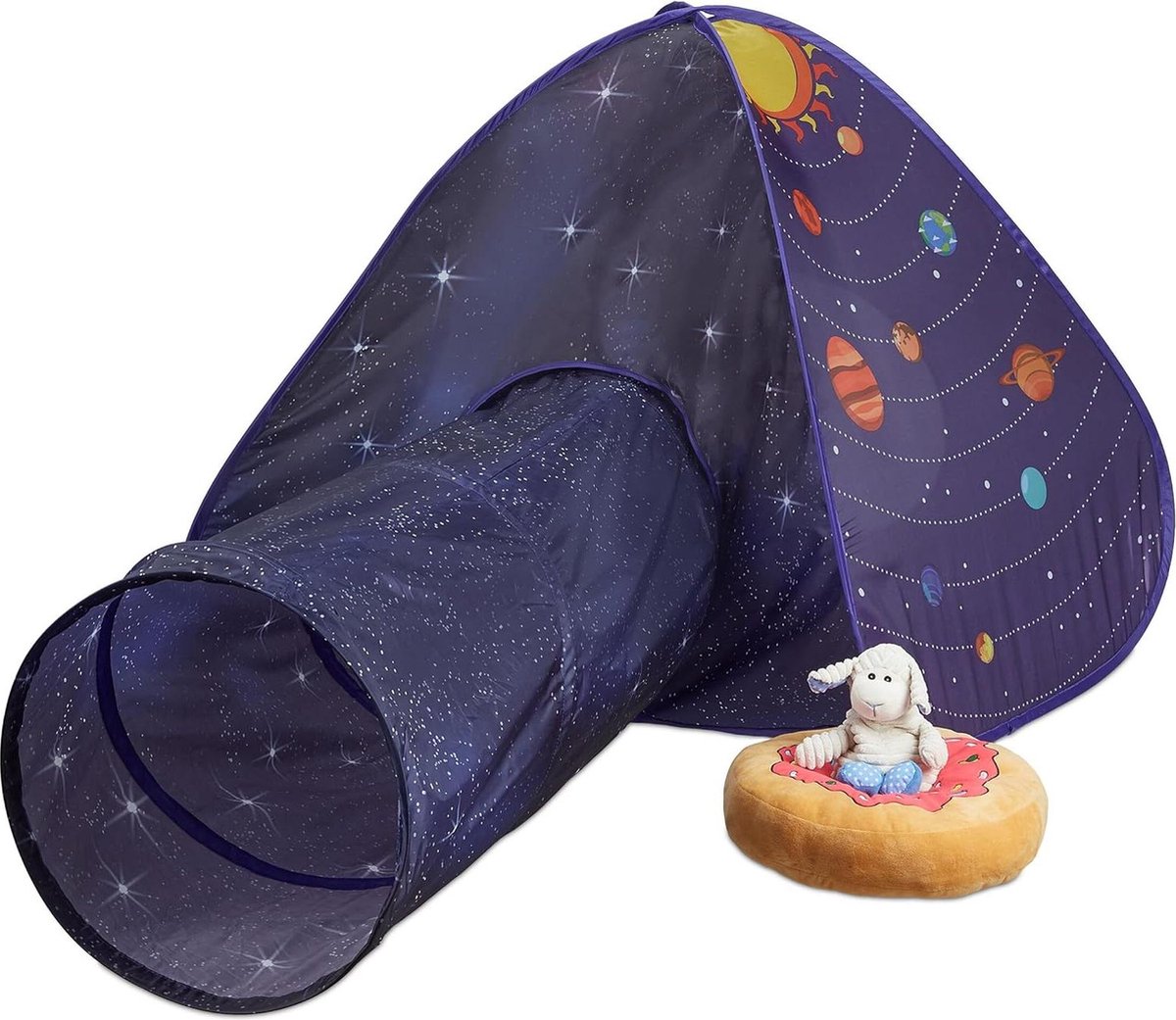 Speeltent voor Kinderen Ruimte Pop-up Speeltent Tunnel Kindertent Binnen Buiten HBD 90x170x100 cm Bont