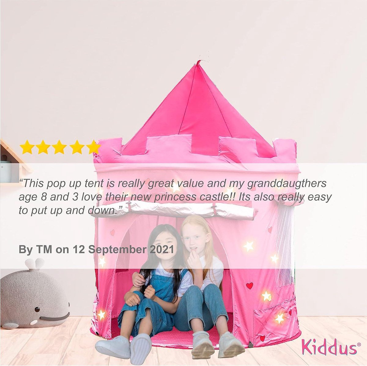 MISOU Kinder Speeltent - Tipi Tent kinderen - Meisjes - Pop up tent - Roze - MISOU