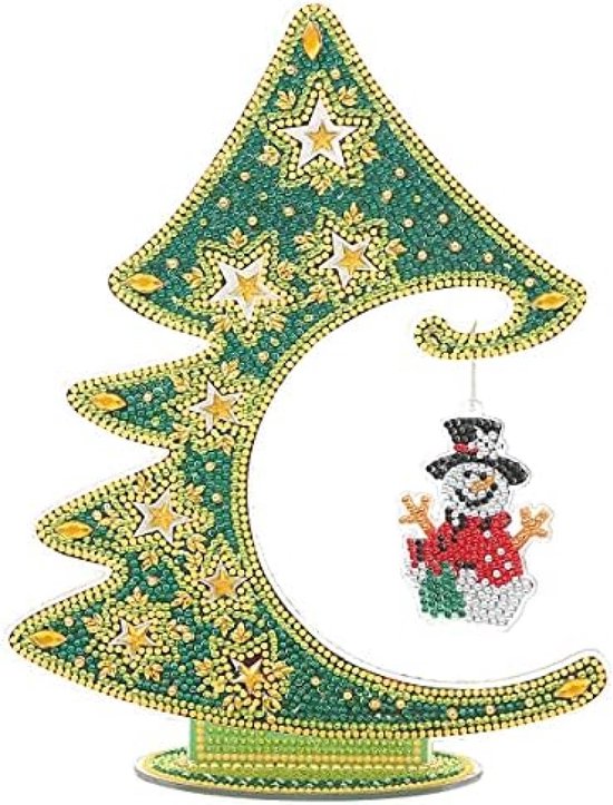 kiimiipa 12 stuks Diamond Painting Kerstmis sleutelhanger