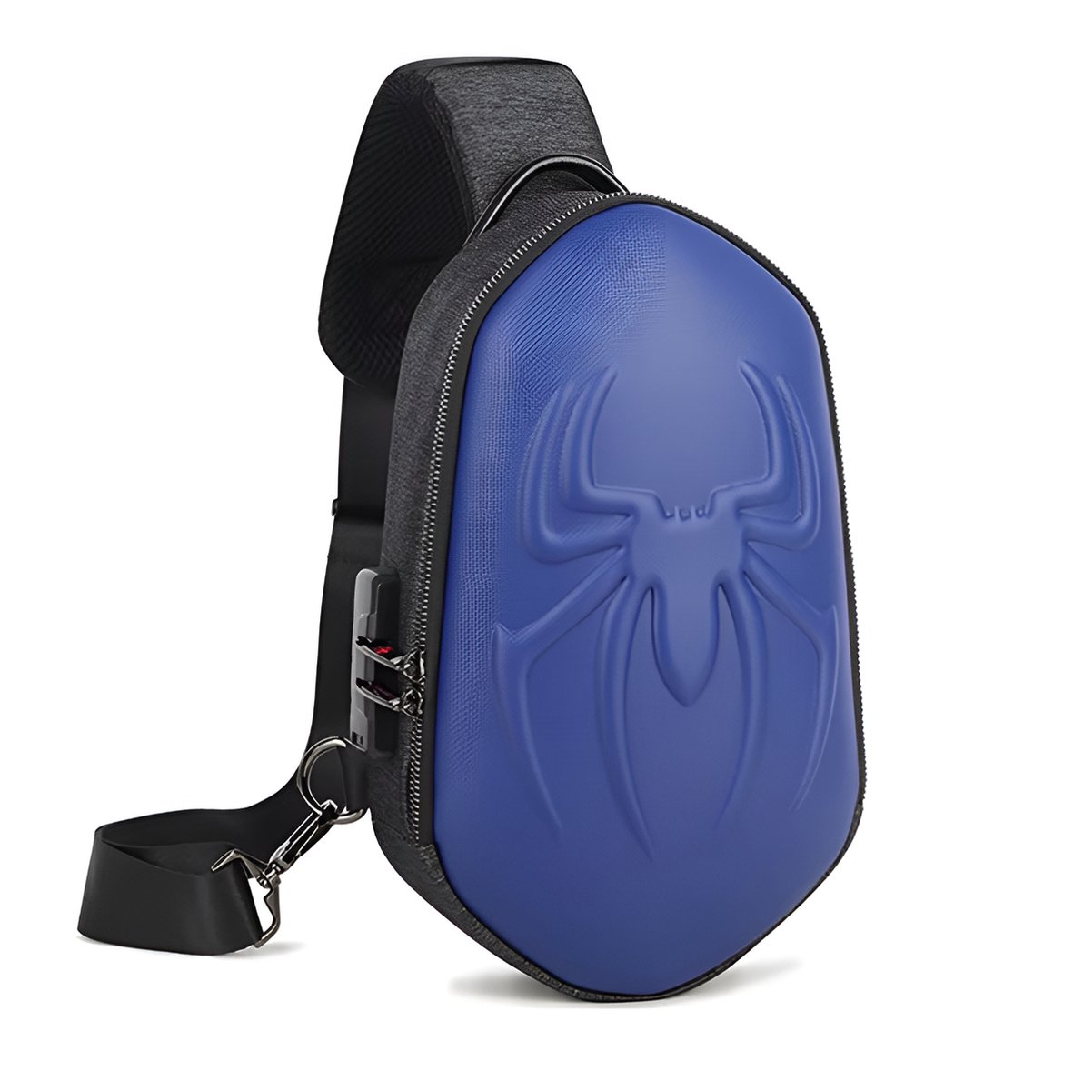 CarryQuest® - Motor Rugzak - Sling Pack Crossbody Motorfiets Tas - Waterbestendig + USB Oplaadoptie - Stijlvol Blauw - Unisex Ontwerp