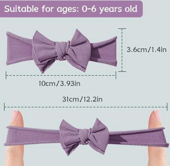 Bandeau solide à gros nœud Topknot pour bébés filles bandes de cheveux Bandeau solide à gros nœud Topknot pour bébés filles bandes de cheveux
