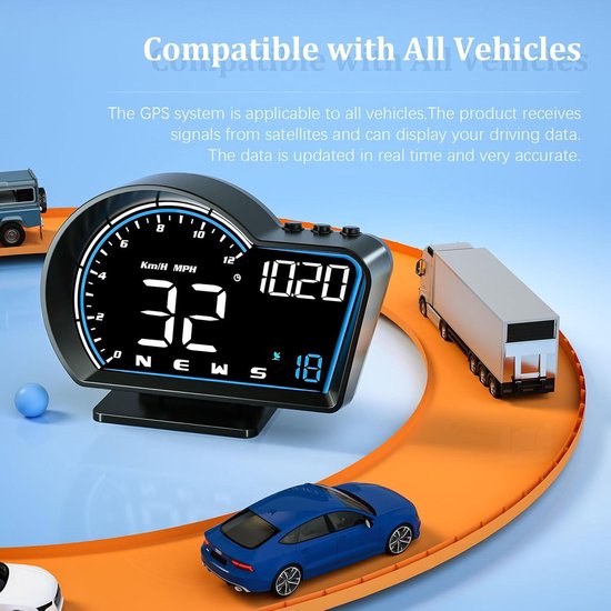 Snelheidsmeter, GPS, Hoge Weergave, Universeel, Waarschuwing Voor Auto Hud Digitaal Snelheidsmeter Km U Mph Fiets Motorfiets Auto 683803380