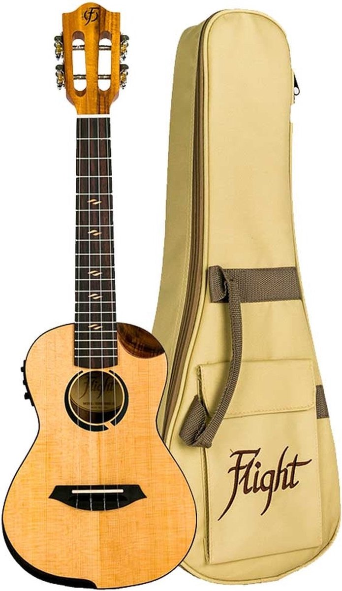 Flight ALMVICCEQA Victoria Concert Electro Ukulele (Actieve Pickup)