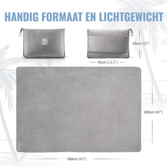 NHQZ Couverture De Voyage Douce Et Chaude Pour Avion Et