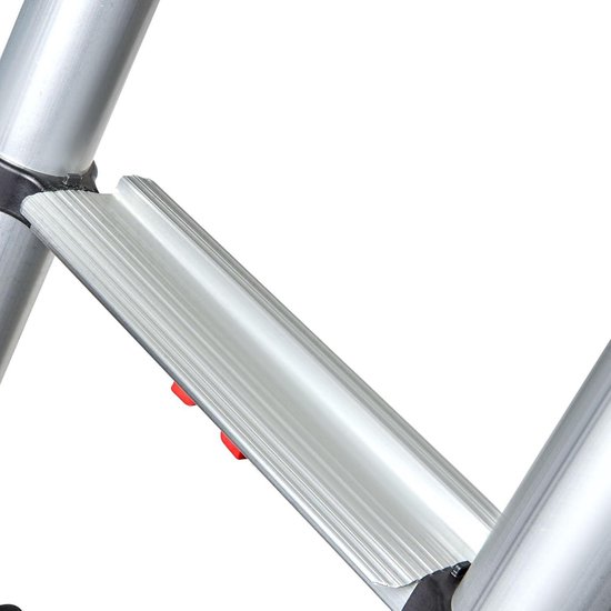 STANEW Telescopische ladder, 6,2 m, aluminium, doe-het-zelf, opvouwbaar