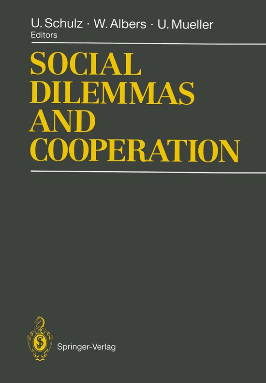 Social Dilemmas and Cooperation - cover