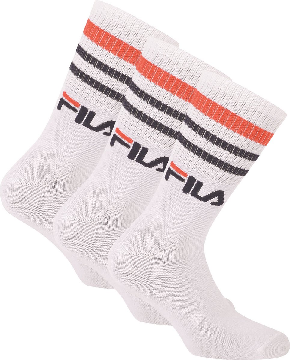 Fila Uni Normal socks unisex 3-pack Wit