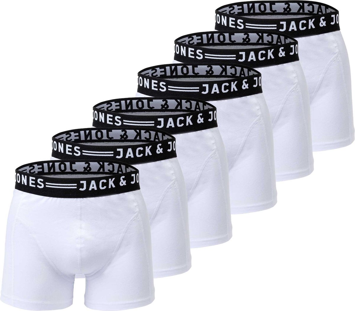 Jack&Jones Boxershorts SENSE TRUNKS 3 PACK Set van 6