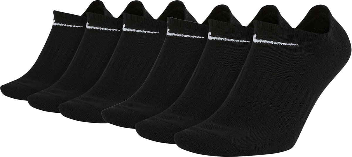Nike Sokken Everyday Lightweight No Show Set van 6 Zwart