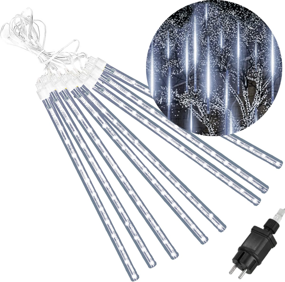 Springos IJspegel Verlichting | 7.2 m | Connectable | 288 LED | Koel Wit