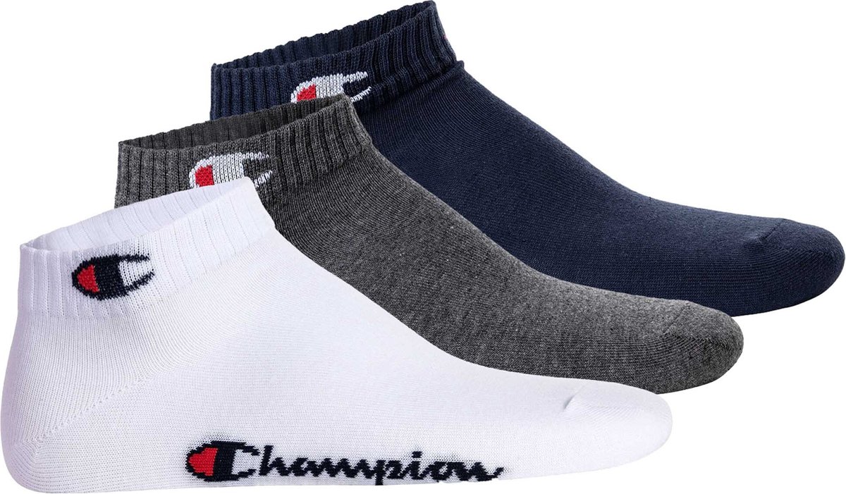 Champion Sokken Set van 3 Blau/weis/grau