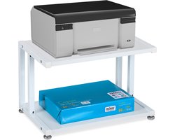 printertafel - 2 etages - tot 20 kg per etage - printerkastje - printerstandaard - wit