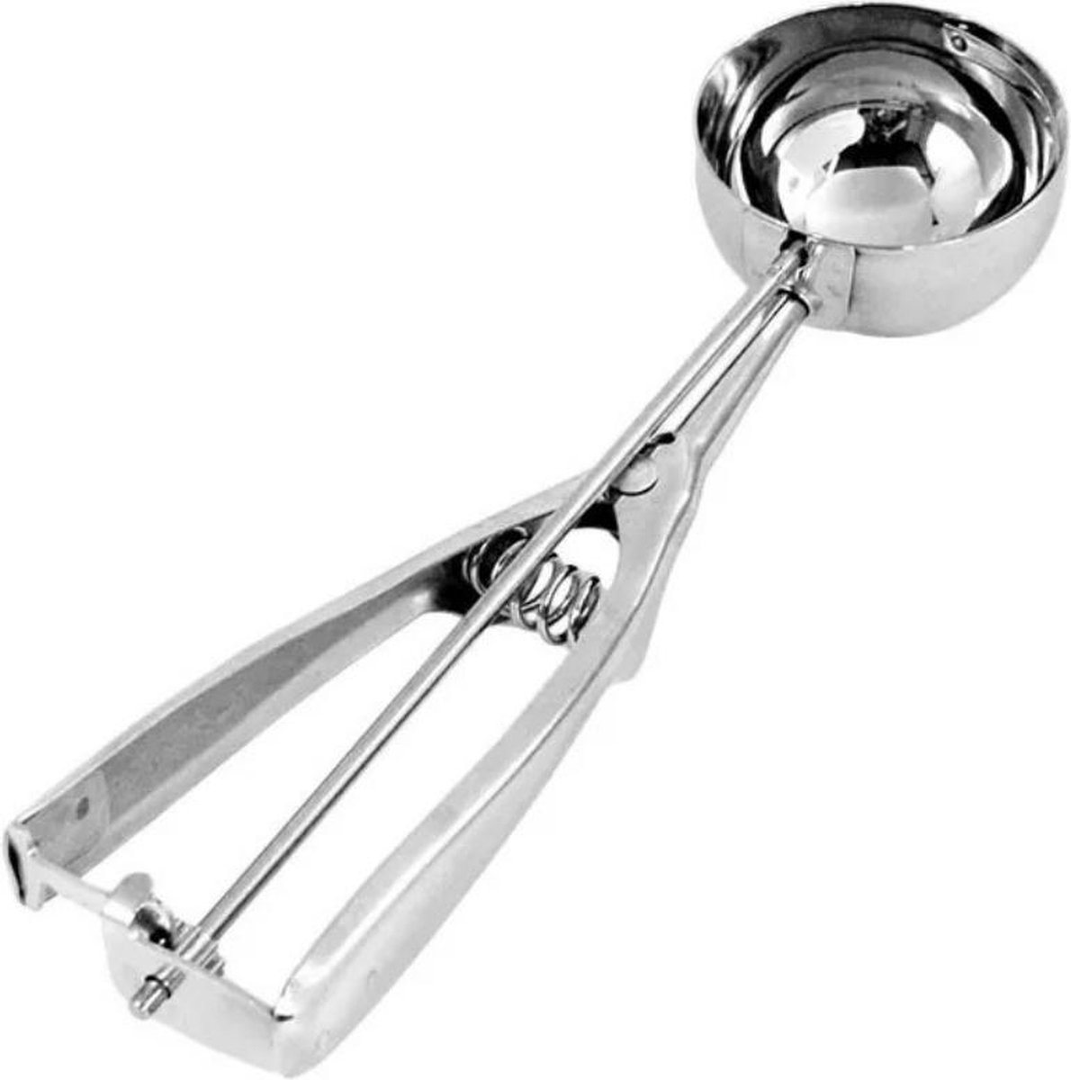Scoby - Ijsboltang - Oliebollentang - IJs Schep - Oliebollen Schep - Oliebollen Maken - Portioneerlepel - Icescoop - 5cm - RVS