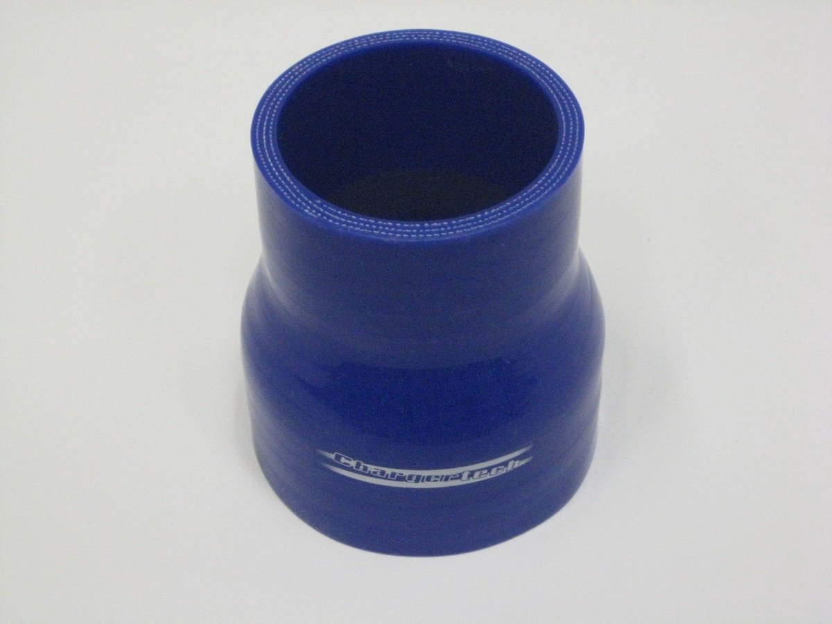 Rechte verlopen silicone - Blauw, 63-51mm