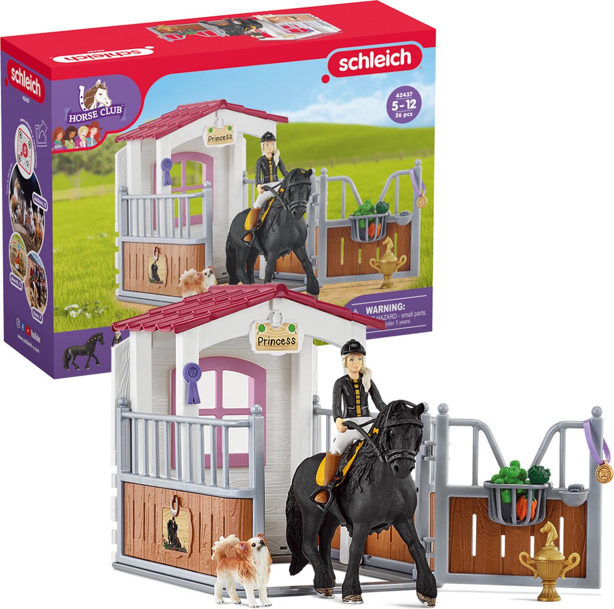 schleich HORSE CLUB - Speelfigurenset - Paardenstal met Horse Club Tori & Princess - Kinderspeelgoed voor Jongens en Meisjes - 5 tot 12 jaar - 14 Onderdelen - 42437 — afbeelding 24