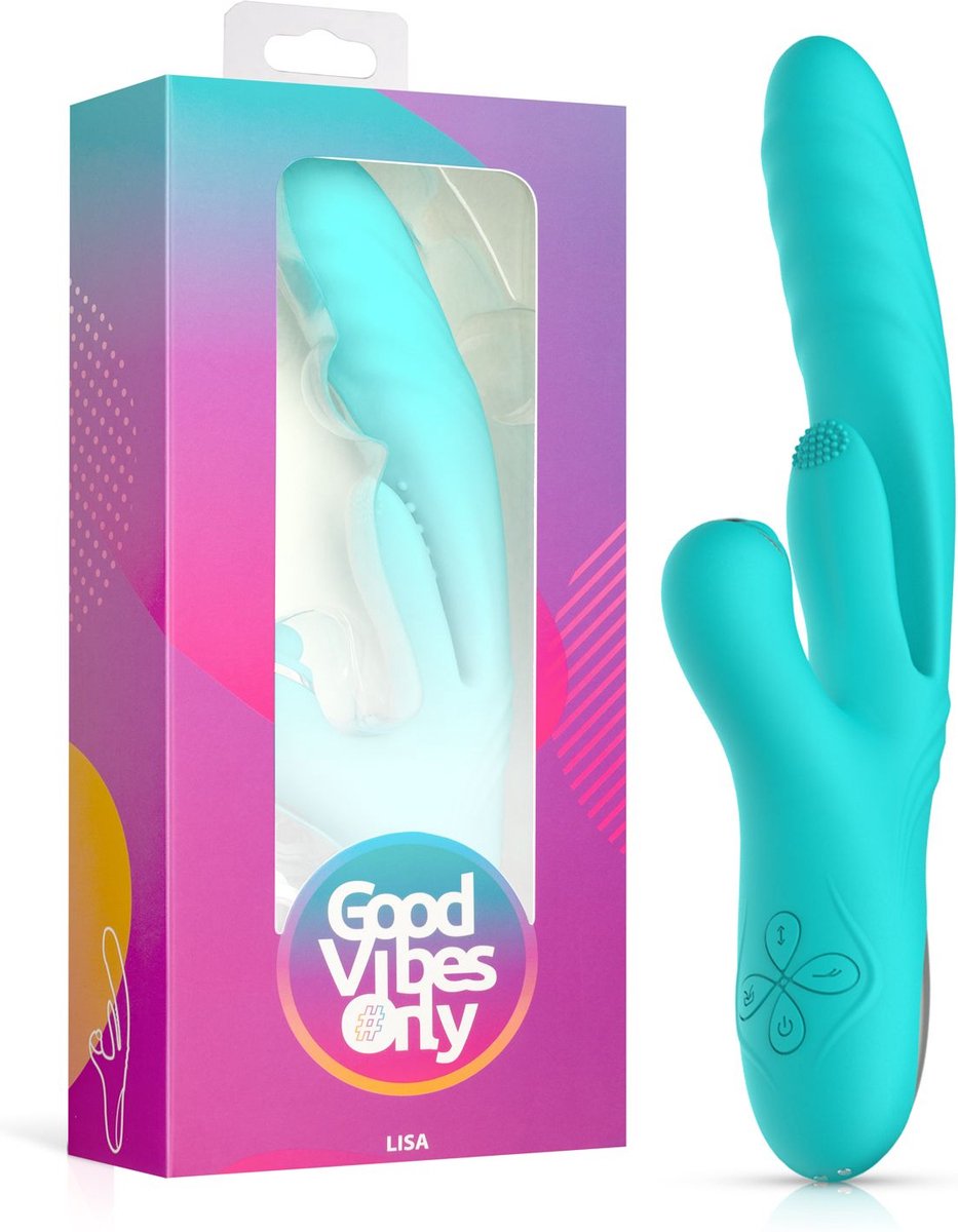 Goedkoopste Good Vibes Only - Lisa Stotende Rabbit Vibrator met G-Spot stimulator
