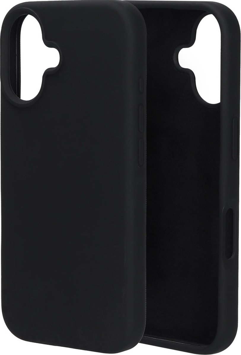 Mobiparts hoesje geschikt voor de Apple iPhone 16 - Siliconen - Zwart