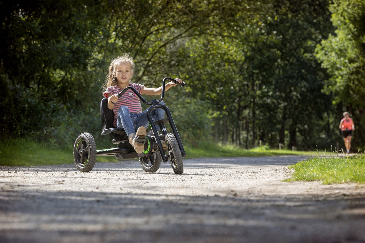 BERG Choppy Neo Skelter - Skelter met 3 wielen - 3+ Jaar - All Terrain Luchtbanden - Triker - Zwart/Groen — afbeelding 4