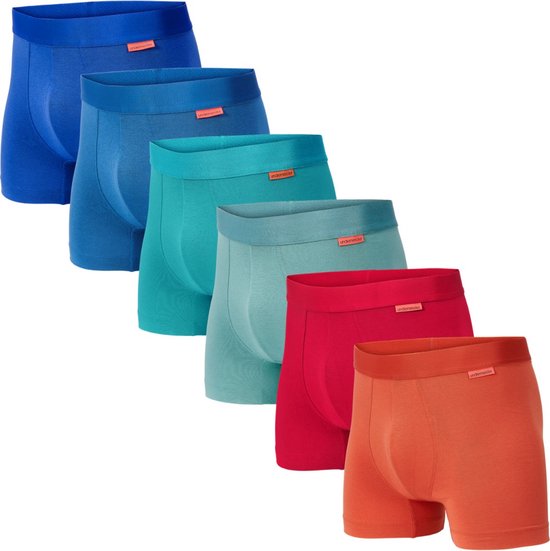 L&K 1116 Set van 10 retro boxershorts voor heren, katoen, zwart, meerkleurig, onderbroek, Meerkleurige set H, 4XL