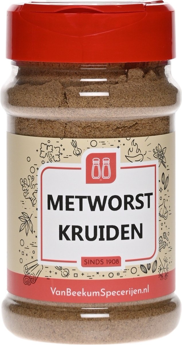 Goedkoopste Van Beekum Specerijen - Metworst Kruiden - Strooibus 150 gram
