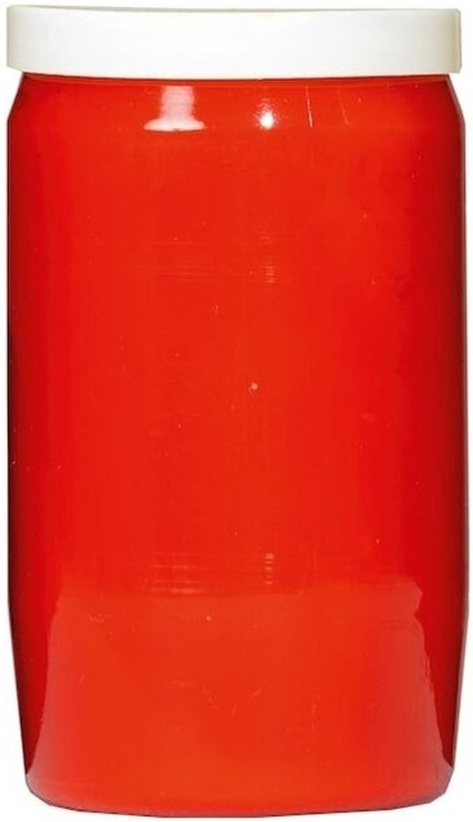 SPAAS Grafkaars/gedenklicht - rood - 6 x 10 cm - 3 dagen brandtijd