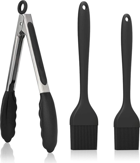 Roestvrij Stalen Keukentang Set Van 2-9 en 12, Vergrendelende Metalen Voedseltang Antislip Grip