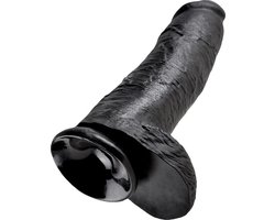 Koning Cock 12 inch Balls Black
