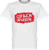 Cofiwch Dryweryn Wall T-Shirt - Wit - 3XL