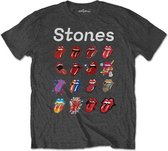The Rolling Stones Heren Tshirt -L- No Filter Evolution Grijs