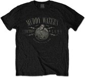 Muddy Waters Heren Tshirt -S- Electric Blues Vintage Zwart