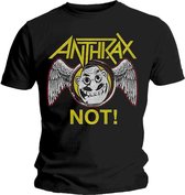 Anthrax Heren Tshirt -2XL- Not Wings Zwart