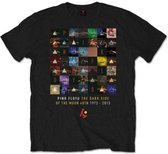 Pink Floyd Heren Tshirt -S- DSOTM 40th Variations Zwart