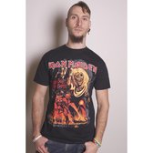 Iron Maiden Heren Tshirt -M- Number Of The Beast Graphic Zwart