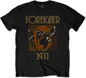 Foreigner Heren Tshirt -M- Est' 1977 Zwart