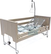 Hoog laag bed / Seniorenbed EcoFit S Deluxe Onyx Iepen 90 x 220 cm.