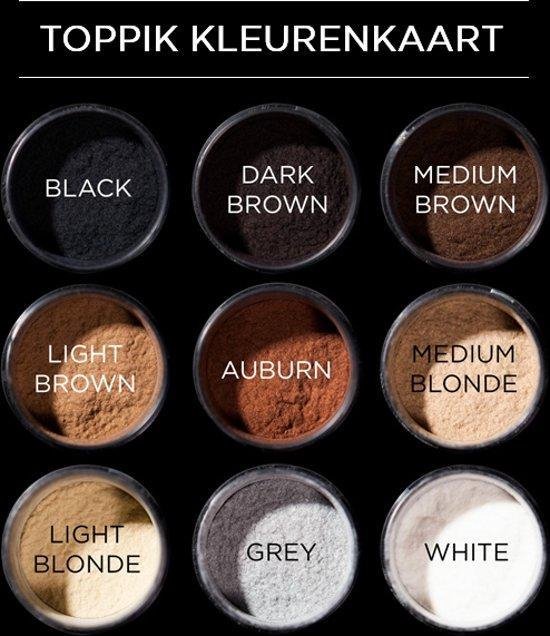 Toppik Hair Building Fibers Zwart - 12 gram - Cosmetische Haarverdikker - Verbergt haaruitval - Direct voller haar