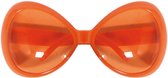 Folat - Oversized Oranje Bril 24 x 8 cm