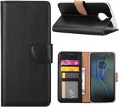 Xssive Hoesje voor Motorola Moto G5S Plus Book Case - geschikt voor 3 pasjes - Zwart
