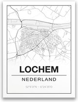 Poster/plattegrond LOCHEM - 30x40cm