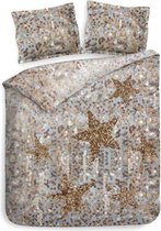 Heckett & Lane Lewis - Dekbedovertrek - Eenpersoons - 140x200/220 cm + 1 kussensloop 60x70 cm - Shimmer Gold