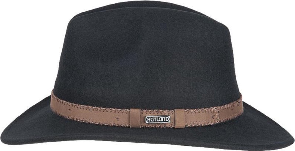 Hatland Parsons Crushable Black Hoed M - Zwart