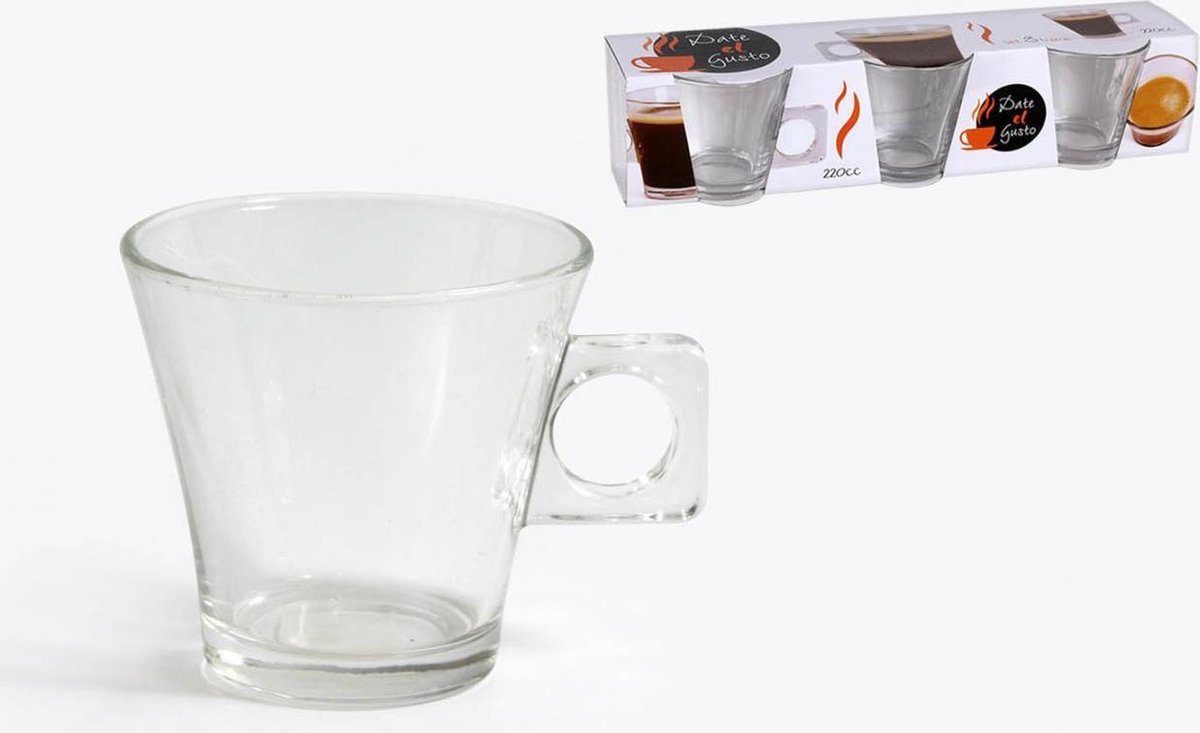 steek vermomming Aanbod Date el gusto luxe Spaanse koffie glazen, set 6 stuks | bol.com