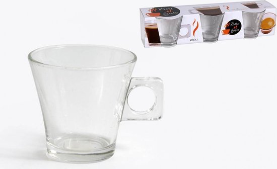 bol.com | Date el gusto luxe Spaanse koffie glazen, set 6 stuks