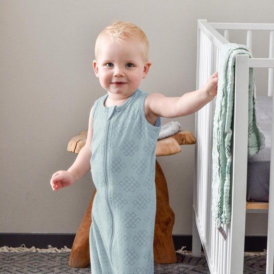 Lodger Baby slaapzak - Hopper Empire - Blauw - Mouwloos - 50/62
