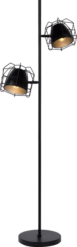 Lucide GRID Vloerlamp 2xE14 Zwart Lucide GRID Vloerlamp 2xE14 Zwart