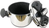 Bol.com Royal Swiss -Roestvrijstalen snelkookpan 6 liter in steen-Pressure cooker aanbieding