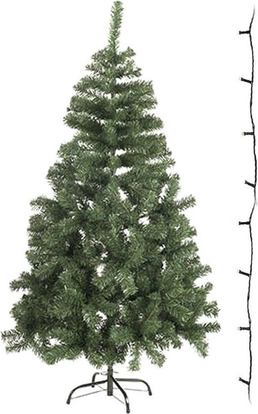 Mini kunst kerstboom 60 cm met gekleurde verlichting - Kerstboompje met  lampjes -... | bol.com