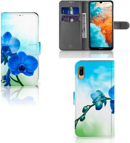 Coque Huawei Y6 (2019) Étui de Téléphone Orchidée Bleue